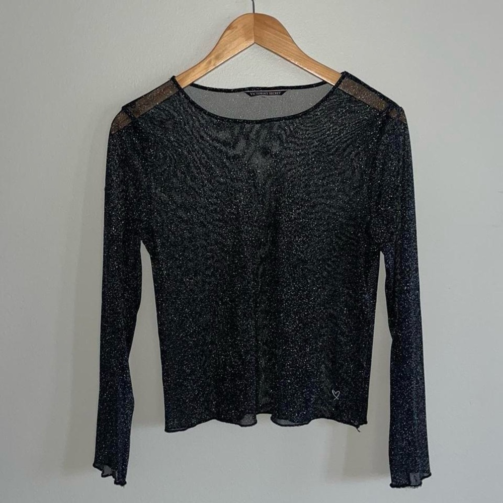 Victoria Secret Glitter Mesh Top